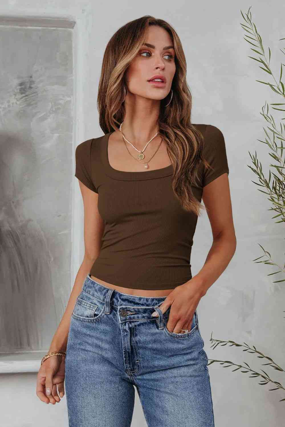 Square Neck Tee