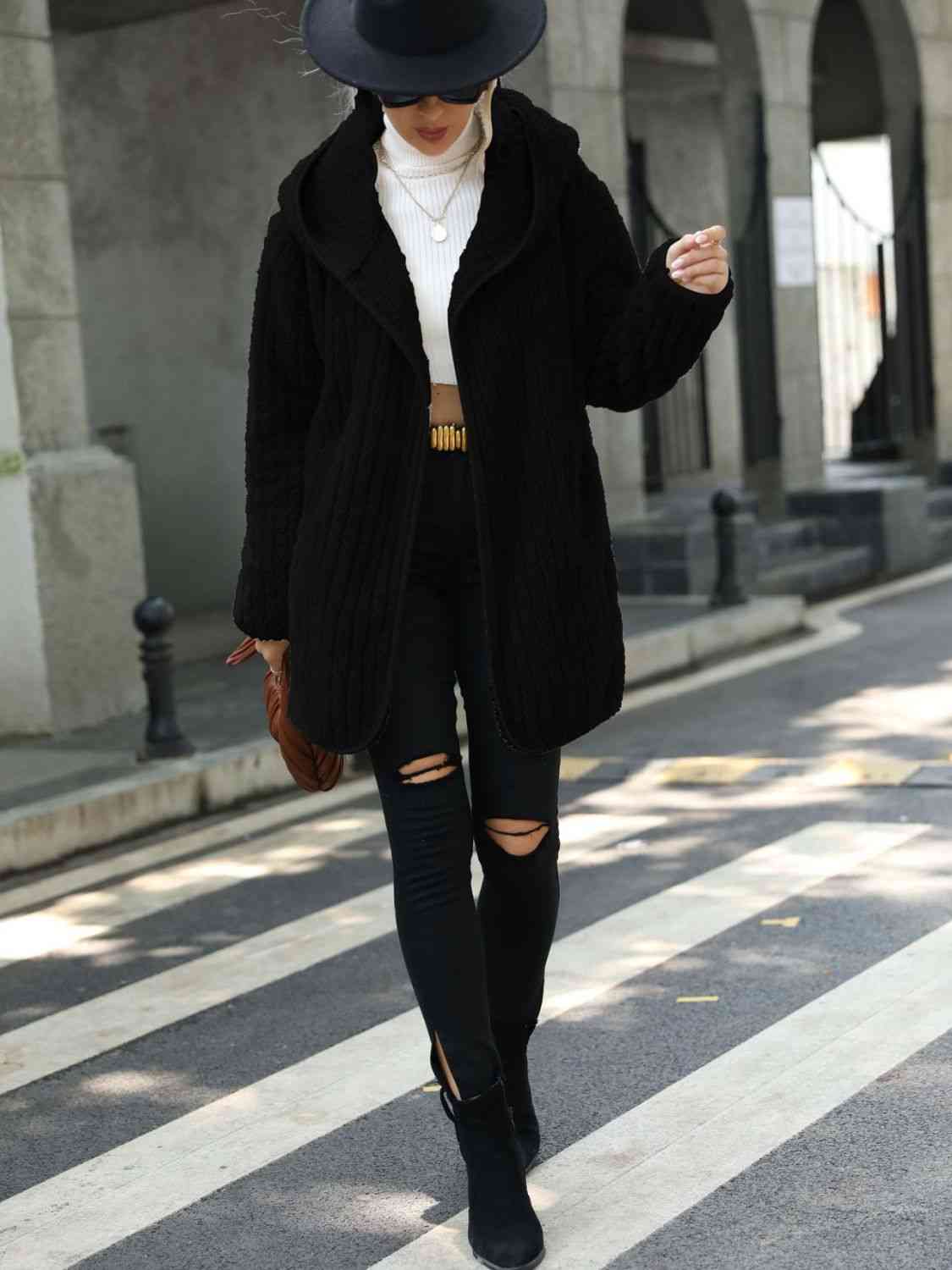 Soft Ribbed Coat