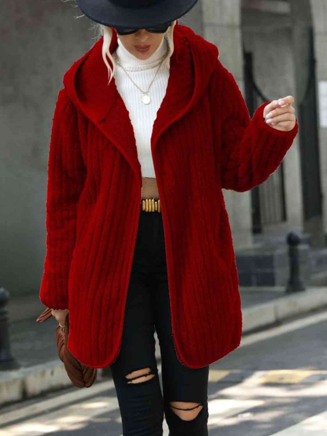 Soft Ribbed Coat