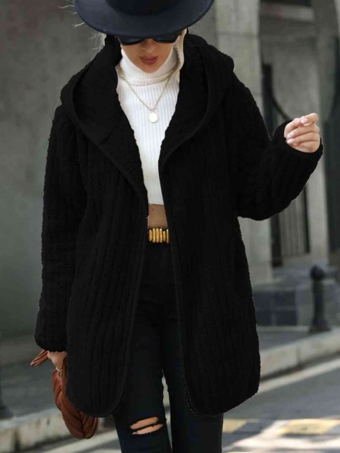 Soft Ribbed Coat