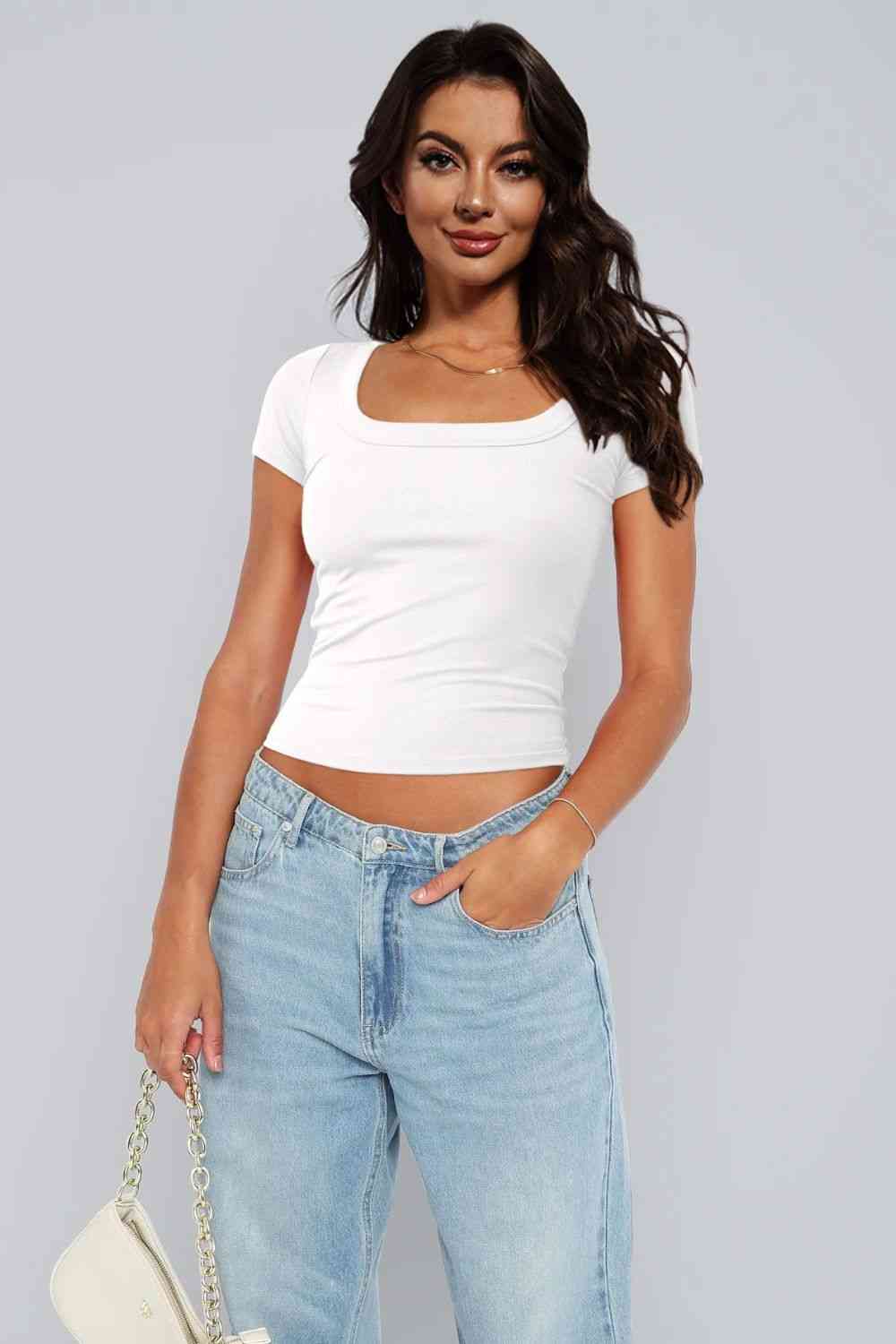 Square Neck Tee