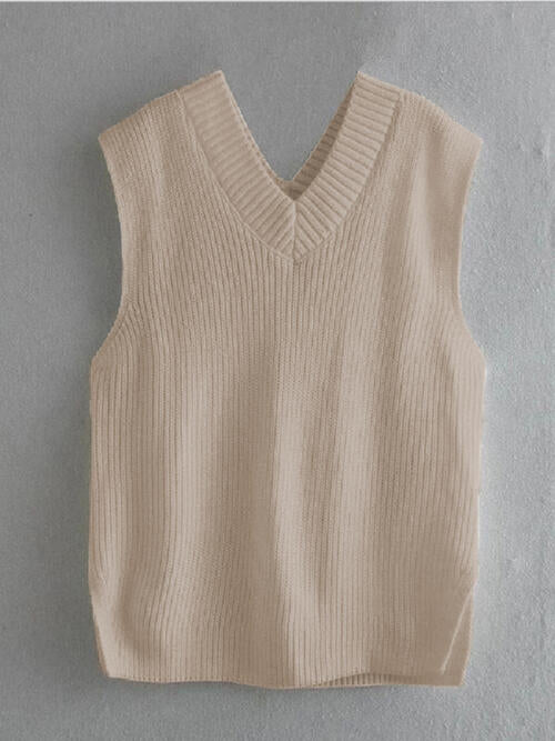 Ribbed Sweater Vest