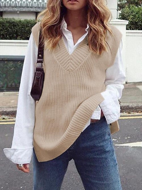 Ribbed Sweater Vest