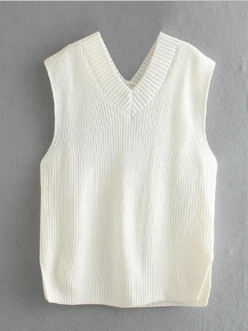 Ribbed Sweater Vest