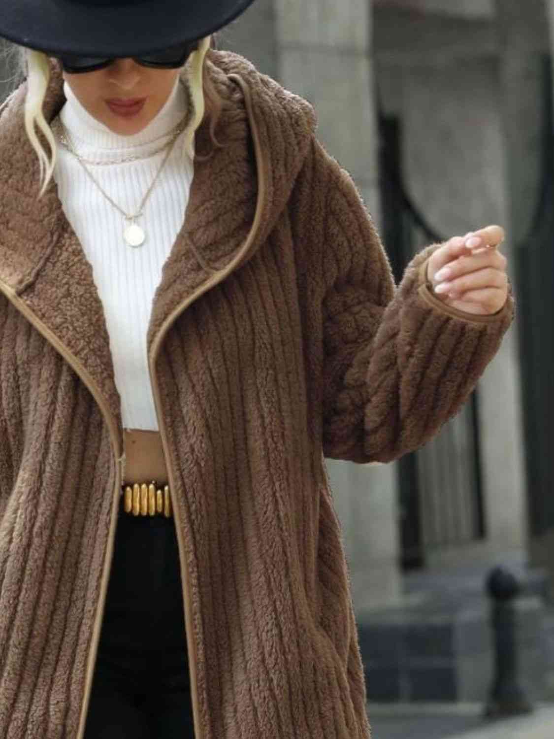 Soft Ribbed Coat
