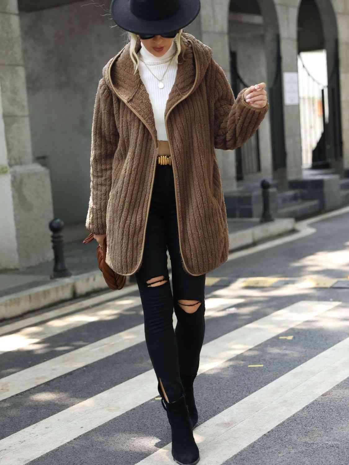 Soft Ribbed Coat