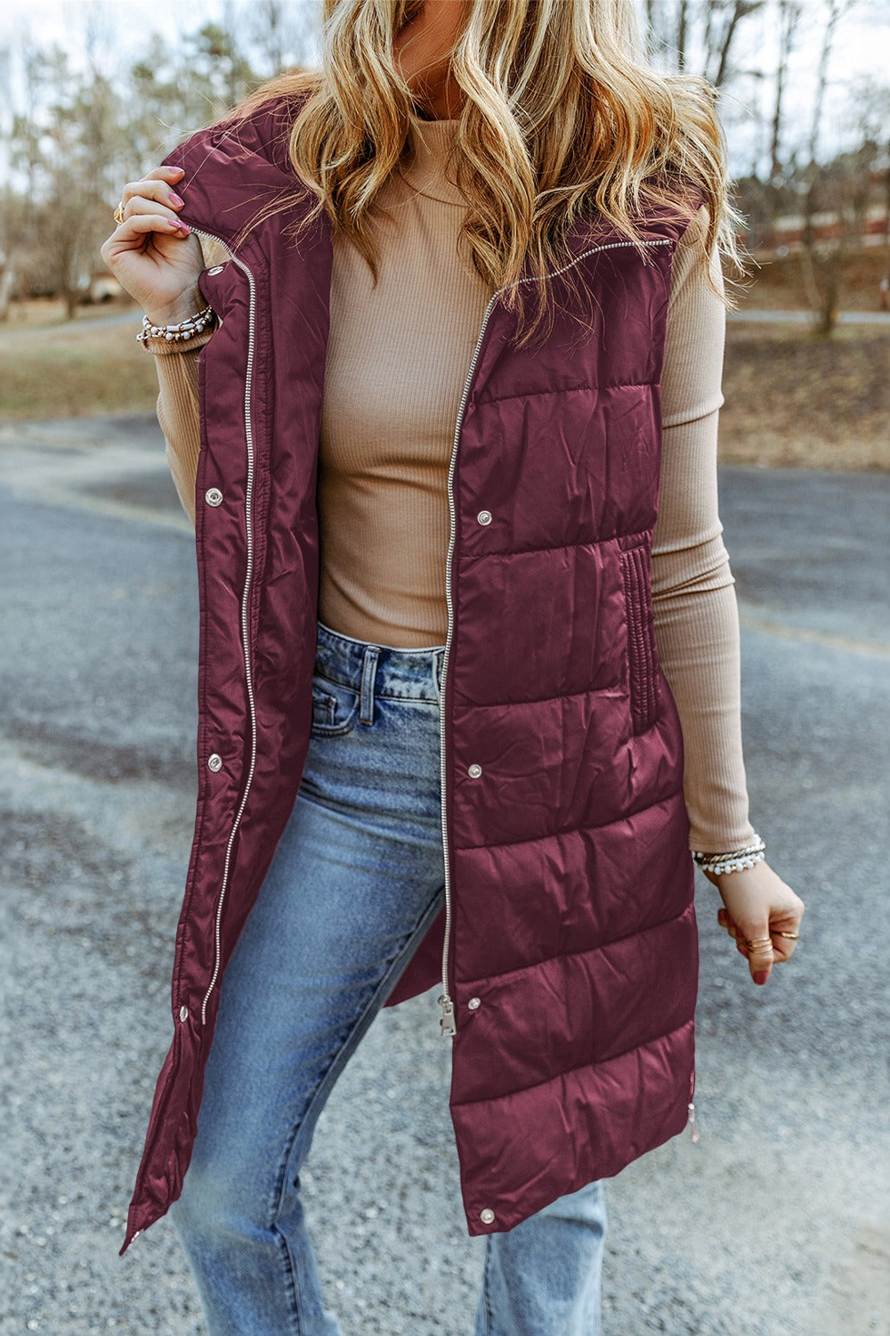 Long Puffer Vest