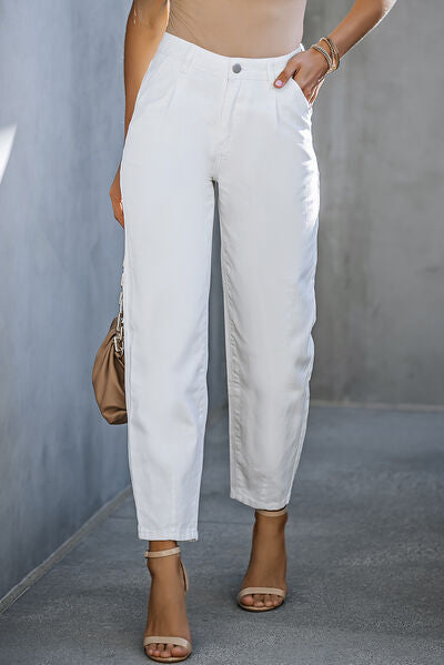 Classic White Denim Pant