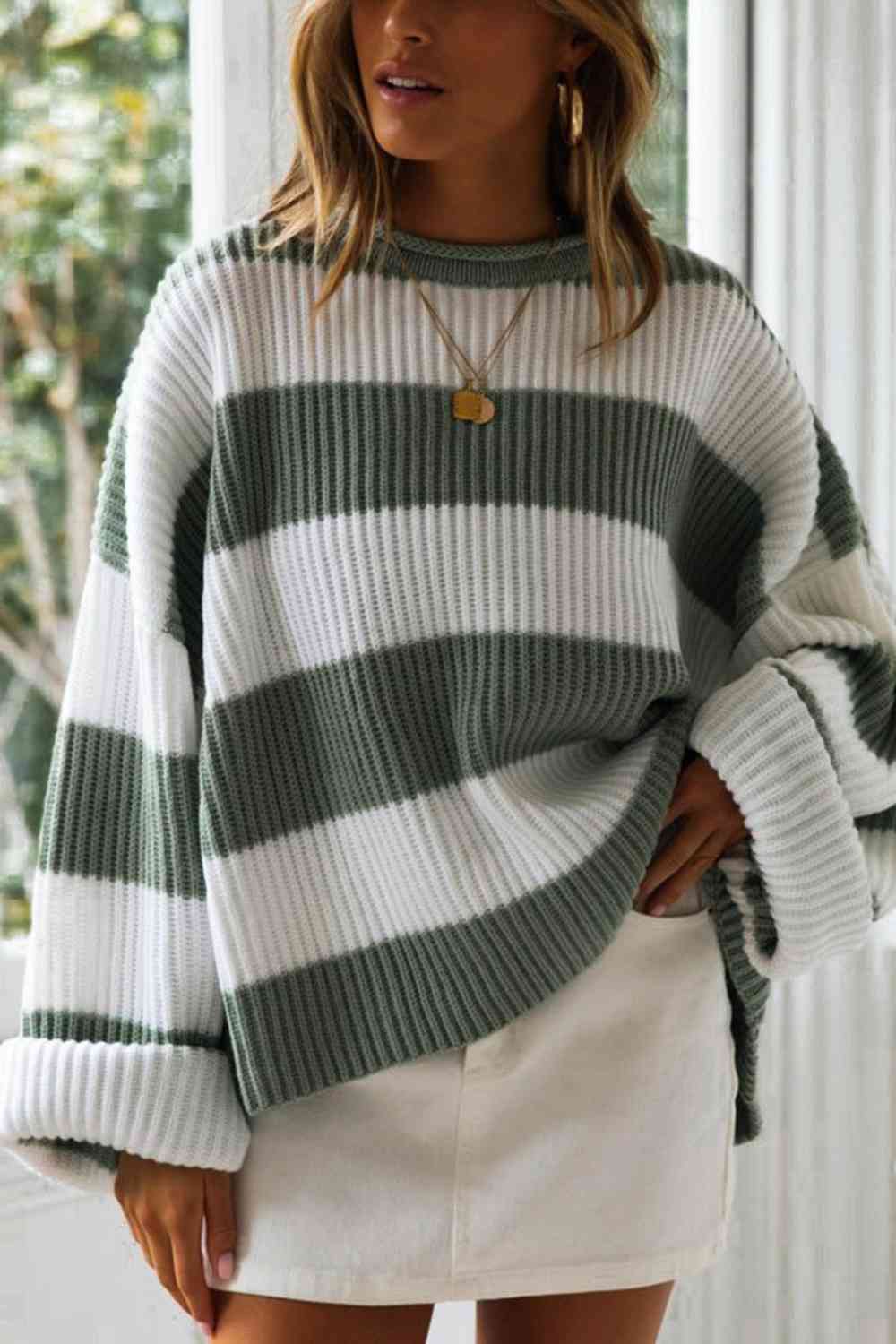 Oversized Striped Sweater