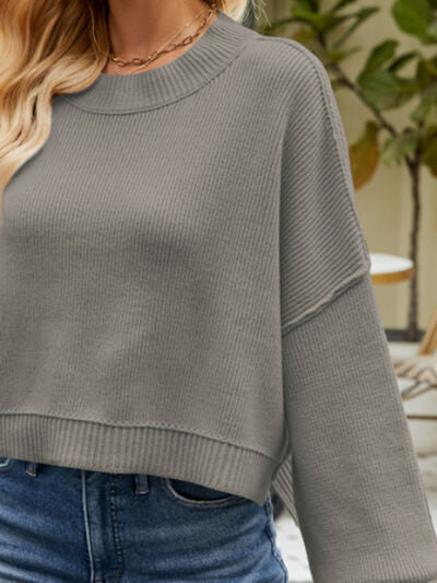 Boxy Lantern Sleeve Sweater