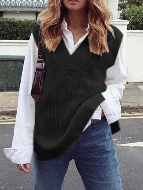 Ribbed Sweater Vest