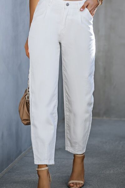 Classic White Denim Pant