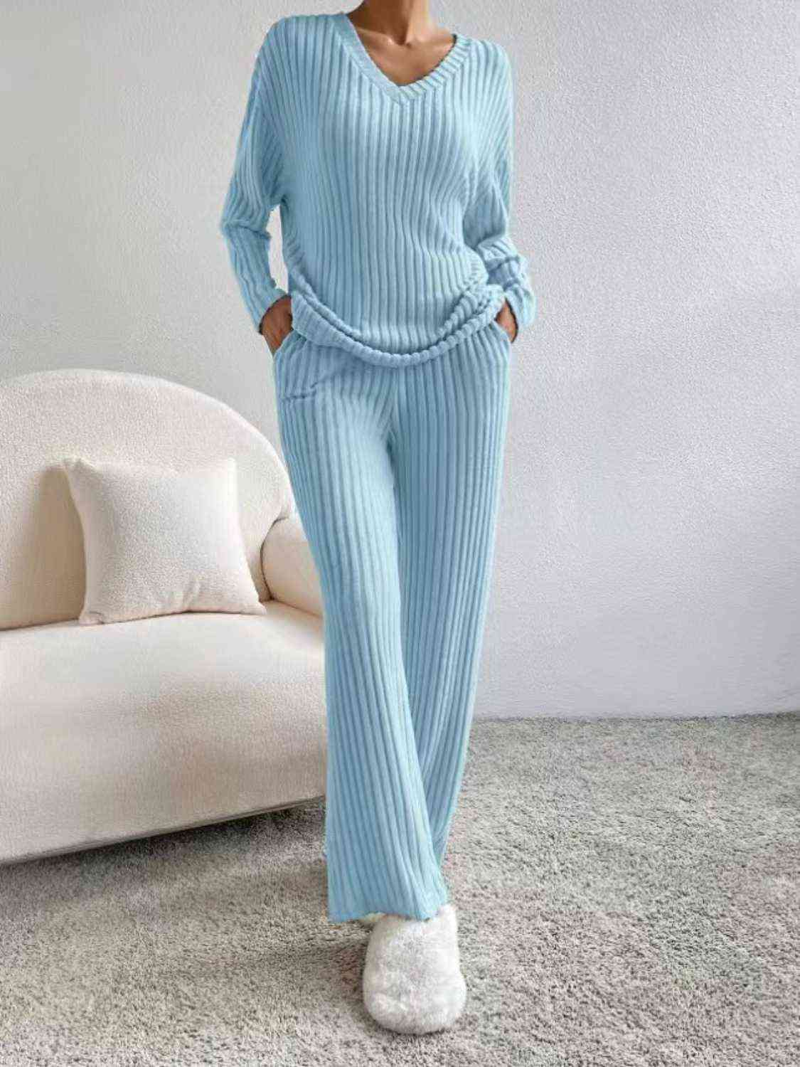 Ribbed Sweater Set