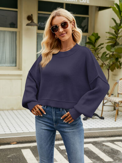 Boxy Lantern Sleeve Sweater