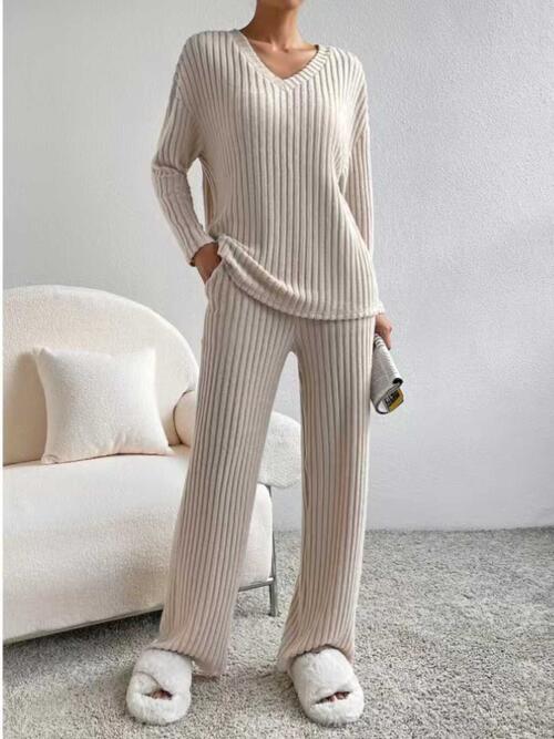 Ribbed Sweater Set