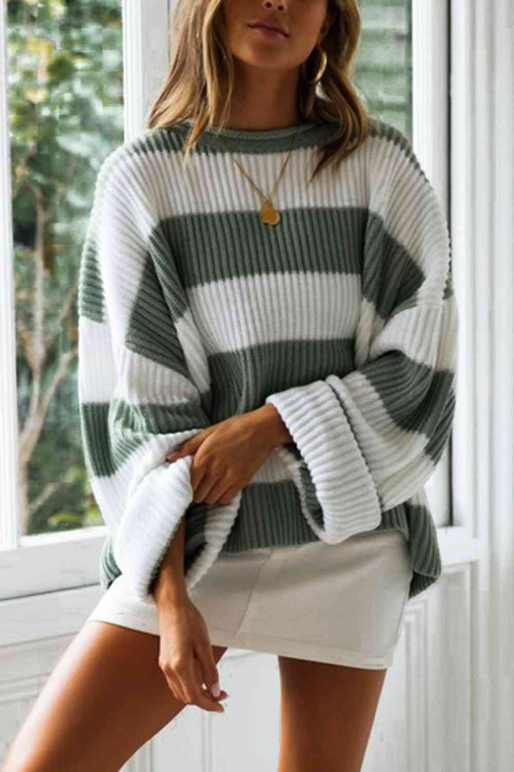 Oversized Striped Sweater