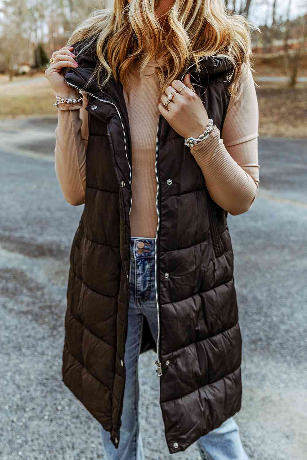 Long Puffer Vest