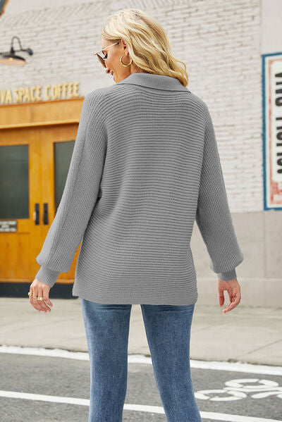 Ribbed Golf Sweater