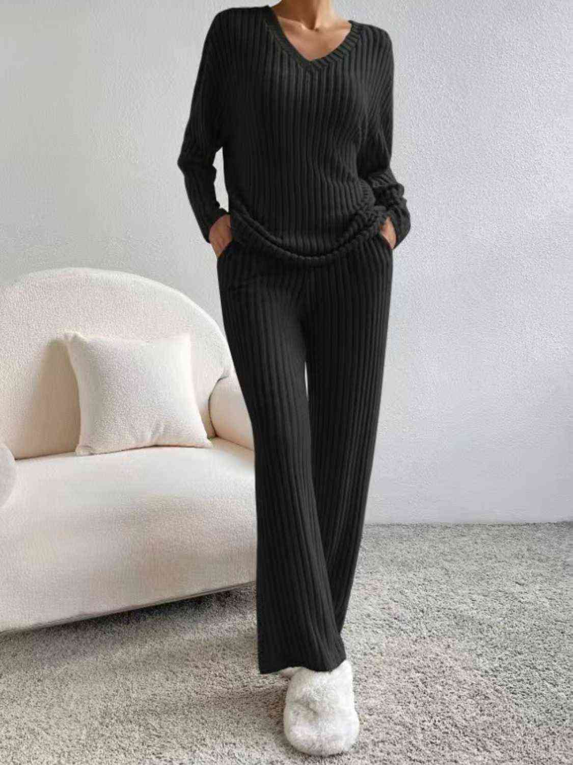 Ribbed Sweater Set