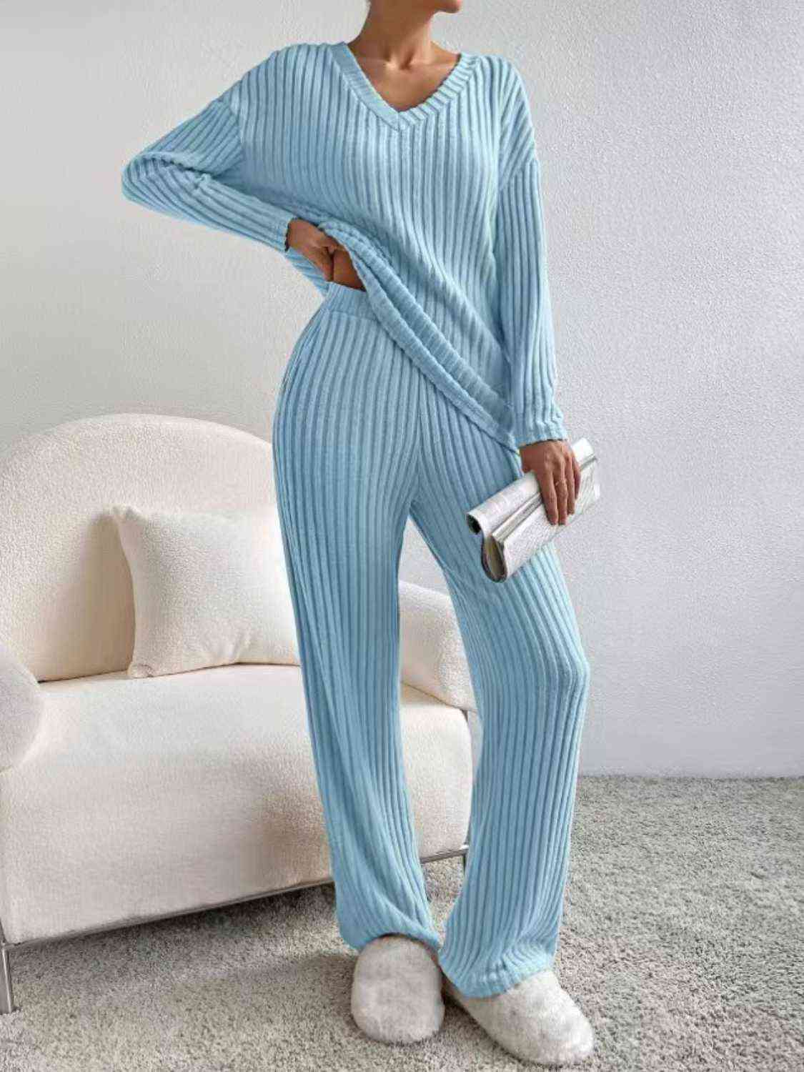 Ribbed Sweater Set