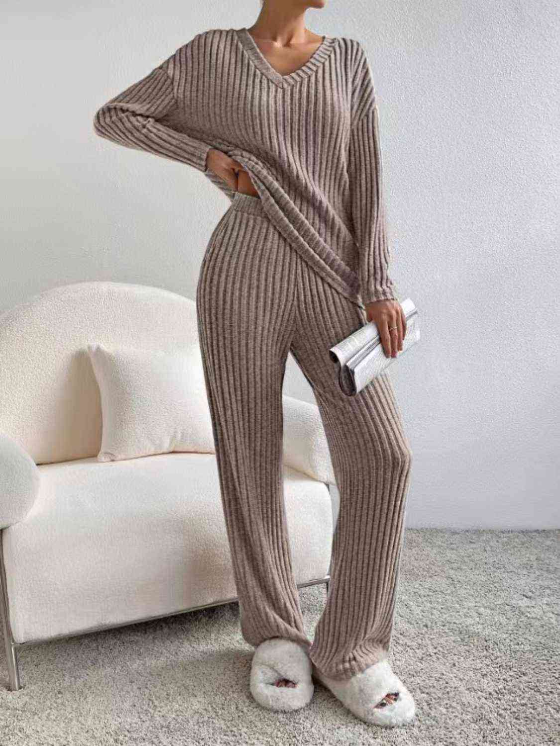 Ribbed Sweater Set