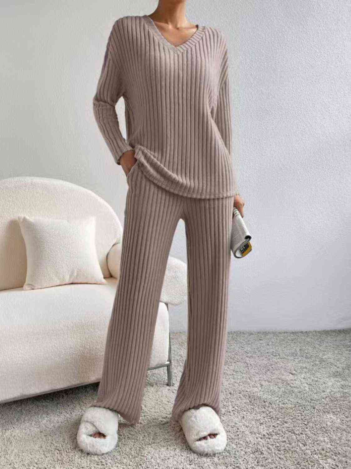 Ribbed Sweater Set