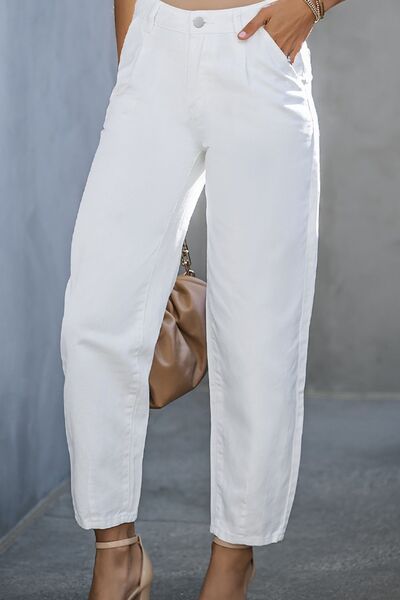 Classic White Denim Pant